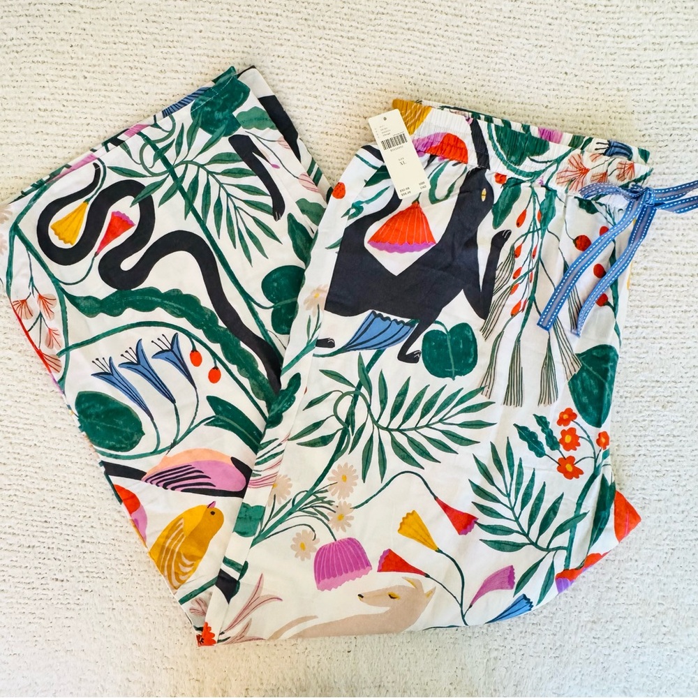 Anthro Megan Galante Flannel Pajama Lounge Pants XL - Picture 3 of 15